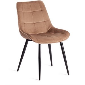 Изображение товара Стул (mod. 8060) металл/вельвет, х см, коричневый (HLR11)/черный Abruzzo