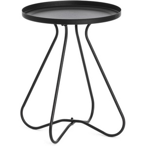 Изображение товара Столик журнальный GLAND (Металл/Черный) (круглая столешница, X-образная опора)