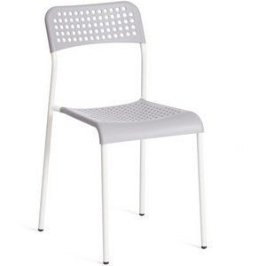 Изображение товара Обеденный стул ADDE (Металл,Пластик/Серый,Белый)