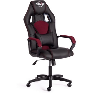 Изображение товара Кресло игровое с максимальной нагрузкой 120 кг DRIVER (22) (искусственная кожа,ткань /черный,бордовый)