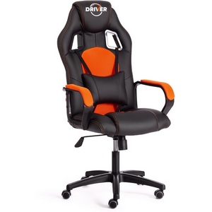 Изображение товара Кресло игровое со стальным каркасом DRIVER (22) (черный,оранжевый).