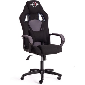 Изображение товара Кресло игровое с мягкими подлокотниками DRIVER (22) (черный,серый).
