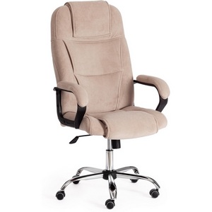 Изображение товара Компьютерное кресло игровое со стальным каркасом BERGAMO (флок/бежевый)