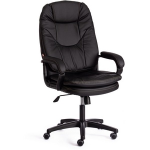 Изображение товара Кресло игровое с регулировкой высоты кож/зам, черный, 36-6 COMFORT LT