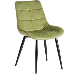Изображение товара Стул ABRUZZO ( mod. 8060 ) / 1 шт. в упаковке (Металл,Вельвет /Зеленый,Черный)