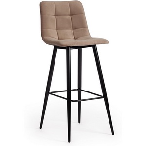 Изображение товара Стул барный CHILLY (mod.7095б) / 1 шт. в упаковке (Ткань,Металл /Бежевый,Черный)