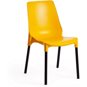 Изображение товара Стул GENIUS (mod 75) / 1 шт. в упаковке (Металл,Пластик /Желтый,Черный)