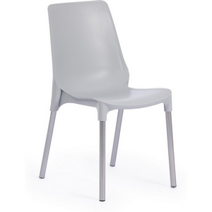 Изображение товара Стул GENIUS (mod 75) / 1 шт. в упаковке (Металл,Пластик /Серый,Хром)