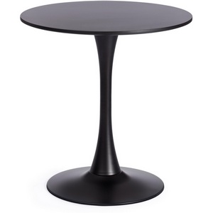 Изображение товара Кухонный стол TULIP 70 (Металл, МДФ/Черный) (круглая столешница)