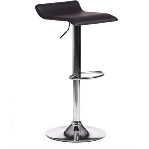 Изображение товара Стул с регулировкой высоты черный барный KOST (mod. KY509) / 1 шт. в упаковке (металл,экокожа /черный,хром)