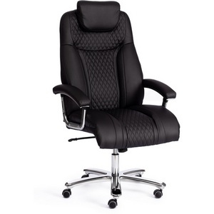 Изображение товара Кресло - стул компьютерный с ортопедической спинкой Trust (max) (черный).