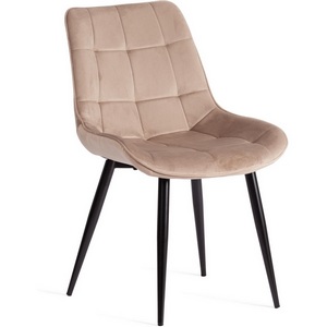 Изображение товара Обеденный стул ABRUZZO (Металл,Вельвет/Бежевый,Черный)