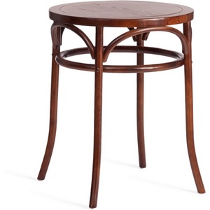 Изображение товара Кухонный стол THONET (Вяз/Темный орех ) (круглая столешница, 4 ножки)