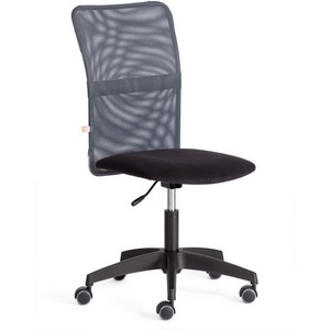 Изображение товара Офисное кресло - стул компьютерный без подлокотников с нагрузкой до 100 кг START (флок,ткань/черный,серый)