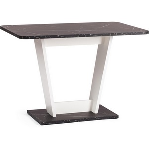 Изображение товара Кухонный стол TIBI (ЛДСП/Черный, Белый) (прямоугольная столешница)