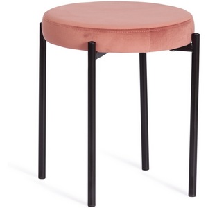 Изображение товара Табурет REVO (Ткань,Металл/Корраловый,Черный)