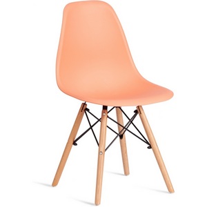 Изображение товара Обеденный стул CINDY (Дерево бук,Металл,Пластик/Оранжевый)