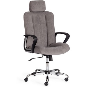 Изображение товара Кресло игровое с серебристой рамой OXFORD (флок/серый)