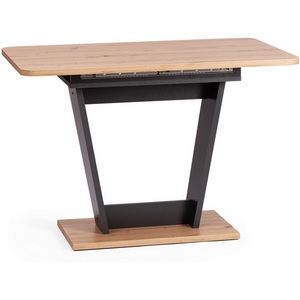 Изображение товара Кухонный стол с вставкой FOX (ЛДСП/Дуб артисан, Графит) (прямоугольная столешница)