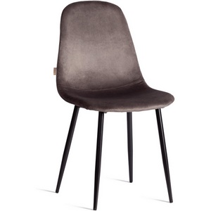 Изображение товара Стул BREEZE (mod. JSC-58) (Велюр,Металл /Темно-серый,Черный)