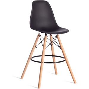 Изображение товара Стул барный Cindy Bar Chair (mod. 80-1) (Дерево бук,Металл,Пластик /Черный)