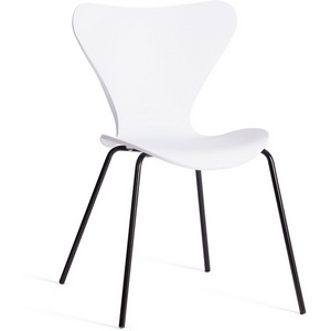 Изображение товара Стул Jacobsen (mod DC 102-1) (Пластик,Металл /Белый,Черный)