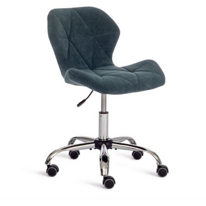 Изображение товара Компьютерное кресло - стул компьютерный с велюровой спинкой игровое SELFI (велюр/Малахит)