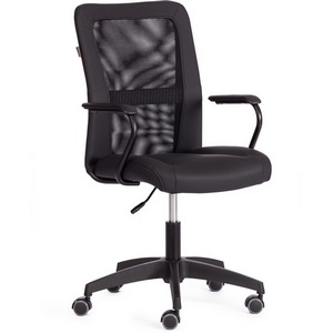 Изображение товара Компьютерное стул с основанием-крестовиной игровое STAFF (Исскуственая кожа,ткань/черный)