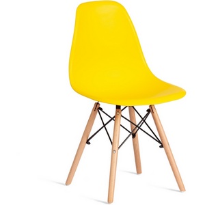 Изображение товара Стул CINDY (EAMES) (mod. 1801) / 1 шт. в упаковке (Дерево бук,Металл,Пластик /Желтый )
