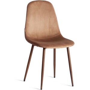 Изображение товара Стул BREEZE (mod. JSC-58) / 1 шт. в упаковке (Велюр,Металл /Темно-коричневый,Орех)
