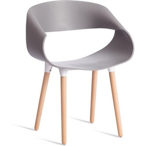 Изображение товара Стул QXX (mod. C1058-1) / 1 шт. в упаковке (Пластик,Дерево /Серый)