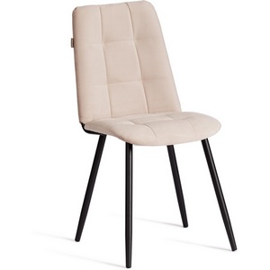 Изображение товара Стул обеденный Asti (Велюр/Молочный,Черный) арт.