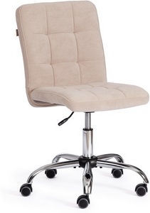 Изображение товара Офисное кресло - стул компьютерный без подлокотников с нагрузкой до 100 кг FIESTA (флок/бежевый)
