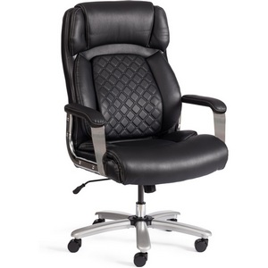 Изображение товара Офисное кресло - стул компьютерный с сетчатой спинкой с регулируемой поясницей Atlant (искусственная кожа/)