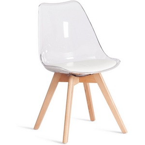 Изображение товара Стул для кухни высотой 80 см TULIP (mod. 73-1) / 2 шт. в упаковке (дерево,пластик,экокожа/)