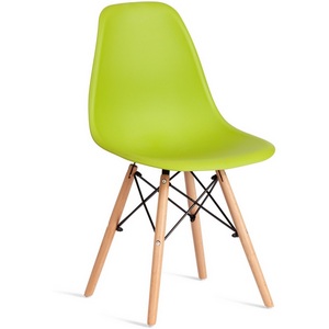 Изображение товара Стул CINDY (EAMES) (mod. 1801) / 2 шт. в упаковке (Дерево бук,Металл,Пластик/Зеленый) арт.