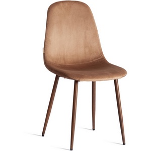 Изображение товара Стул Breeze/Бриз (мод. JSC-58)/2 шт. в упаковке велюр/металл, 44х53х86см, темно-коричневый HLR11/орех (Комплект из 2 шт.)