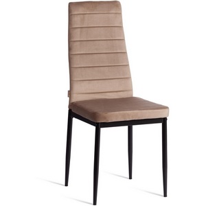 Изображение товара Стул Easy/Изи (мод. JSC02-1)/1 шт. в упаковке металл, флок, 41х52х96см, бежевый HLR8/черный