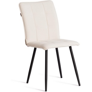 Изображение товара Стул обеденный Bari (Флок/Молочный,Черный) арт.