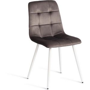 Изображение товара Стул CHILLY (mod. JSC-220) / 1 шт. в упаковке (Велюр,Металл /Серый) арт.