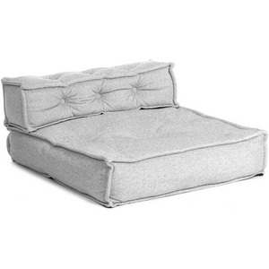 Изображение товара Модуль мягкий прямой Miracle/Миракл велюр/букле, vt шейп серый, 80х80х42см