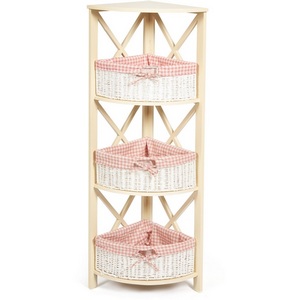 Изображение товара Угловая этажерка ANGULAIRE 3 ( mod. PE-04 ) butter (слоновая кость) (дерево павловния, мдф) 8793