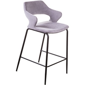 Изображение товара Стул полубарный Woddy, бархат серый Top Concept WODDY 2001000000000