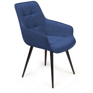 Изображение товара Стул Top Concept Capri поворотный 360 градусов, бархат синий 29 / опора конус