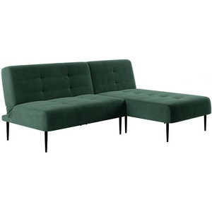 Изображение товара Monaco диван-кровать с шезлонгом, без подлокотников, бархат зеленый 19 Top Concept арт.14115