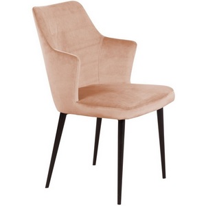 Изображение товара Стул с подлокотниками Top Concept Hunt, бархат бежевый 5 / черный конус