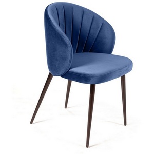 Изображение товара Стул Top Concept Mont Blanc, бархат синий 29 / черный конус