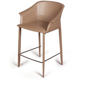 Изображение товара Стул полубарный Top Concept GIO, кожа хаки-тауп