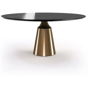 Изображение товара Стол Top Concept Lucas 120, керамика глянцевая, черная (круглая столешница)