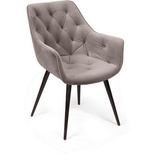 Изображение товара Стул Archi поворотный 90 градусов, функция возврата, антишум, бархат пепельно-бежевый 25, опора конус Top Concept арт.22054